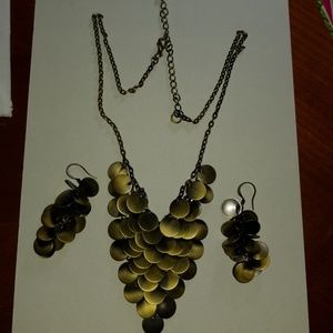 Necklace and earrings